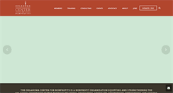 Desktop Screenshot of oklahomacenterfornonprofits.org